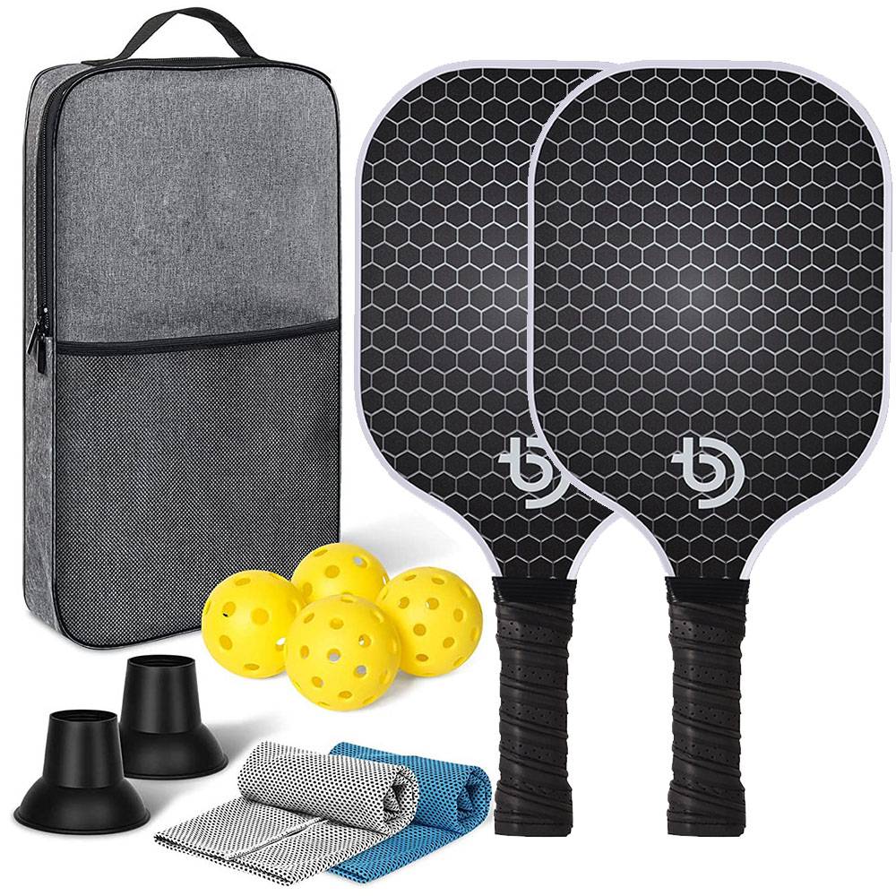 [Upgrade glass fiber material] Honeycomb gray-double-shot-shooting bag-picking the ball 2-2 sweat-absorbing towels 2-gift 4 balls